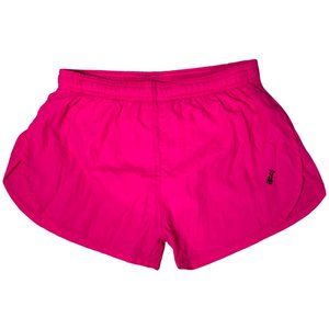 Hot pink Side Split Running Shorts